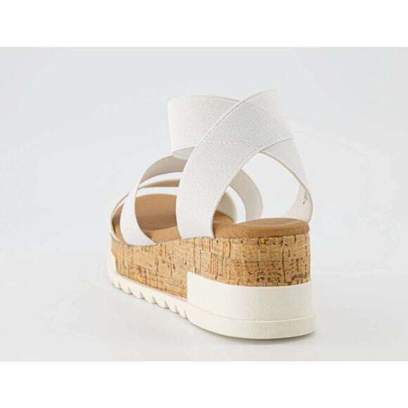 CUSHIONAIRE Naomi Stretch Cork Wedge Sandal, Women's US Size 6M - $54.99 MSRP - Picture 5 of 7